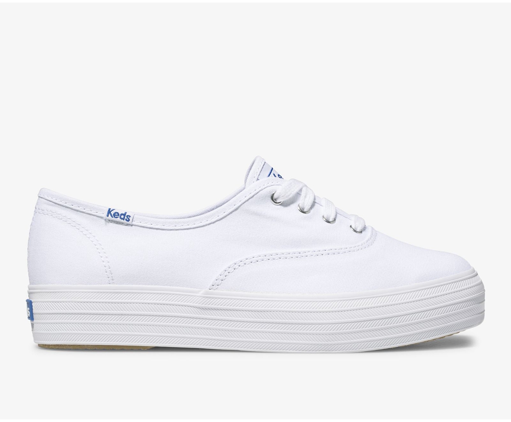 Zapatillas Keds Mujer Blancas - Triple Kick - 240-DKGBVR